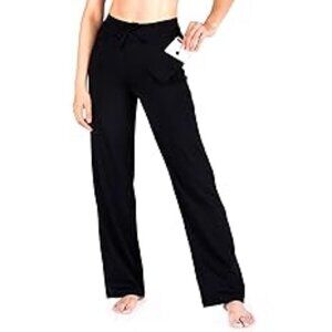 Yogipace Women's Regular Straight Leg Loose Fit Yoga Pants Lightweight - Medium